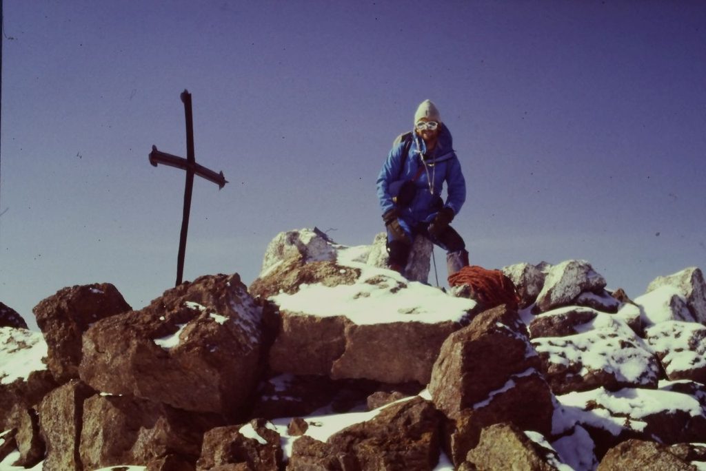 Steve on Lenana's summit
